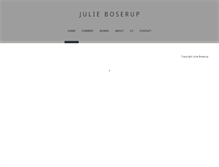 Tablet Screenshot of julieboserup.com